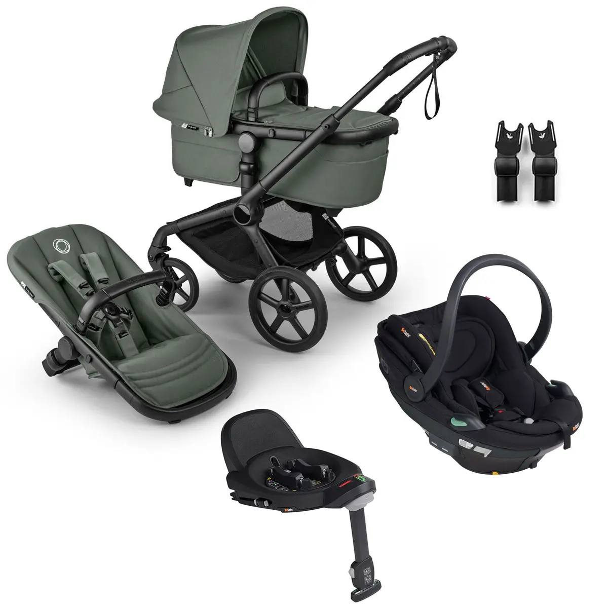 Bugaboo Fox 5 Renew Besafe Travel System Bundle - Forest Green 1