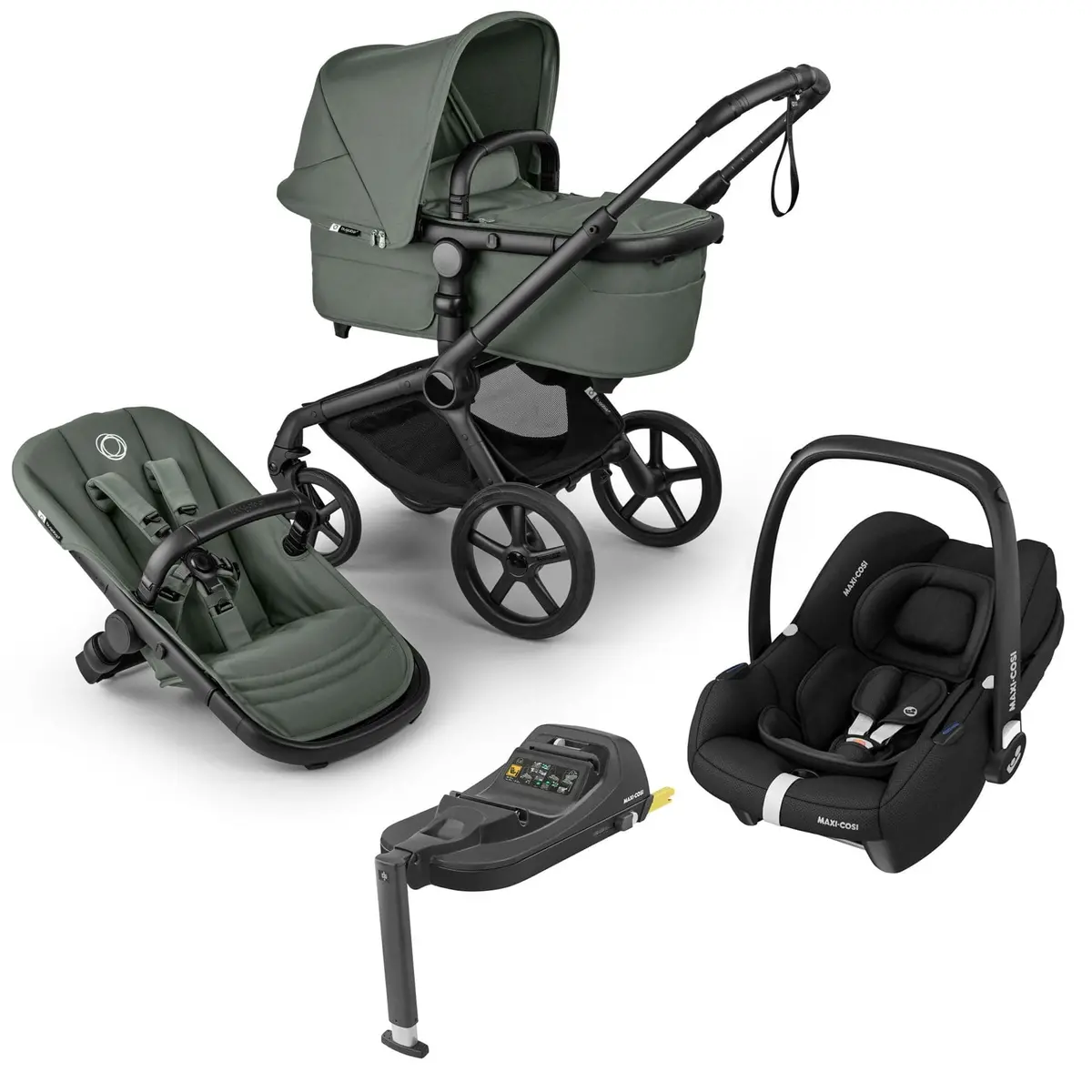 Bugaboo Fox 5 Renew Maxi-Cosi Travel System - Forest Green 1