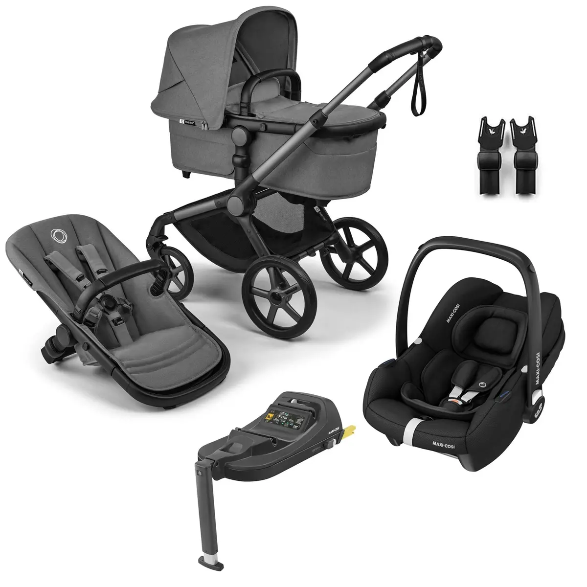 Bugaboo Fox 5 Renew Maxi-Cosi Travel System - Moon Grey 1