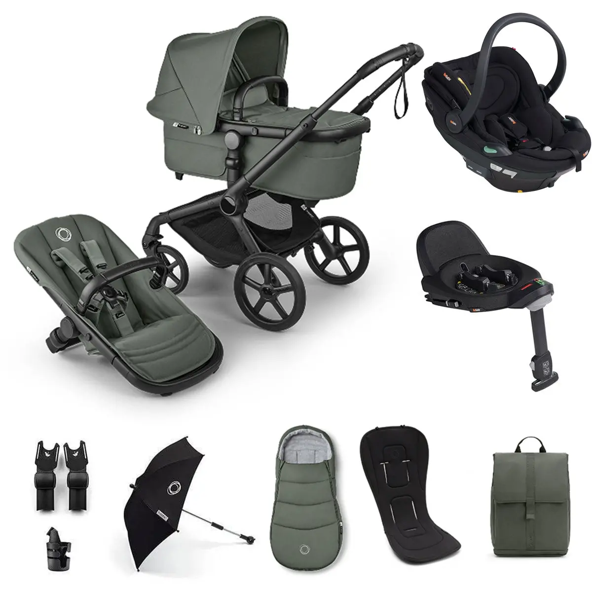 Bugaboo Fox 5 Renew Ultimate Besafe Bundle - Forest Green 1