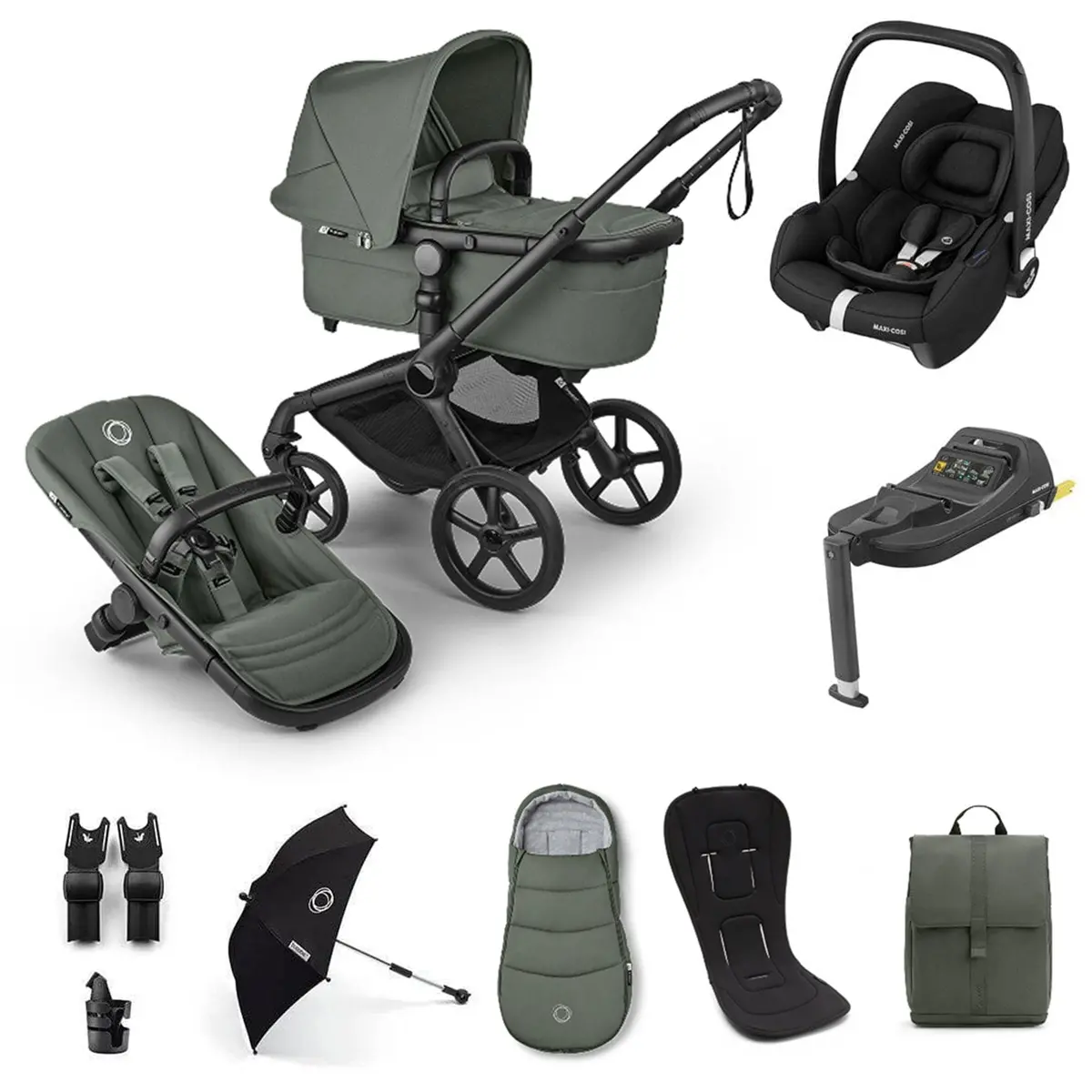 Bugaboo Fox 5 Renew Ultimate Maxi-Cosi Bundle - Forest Green 1