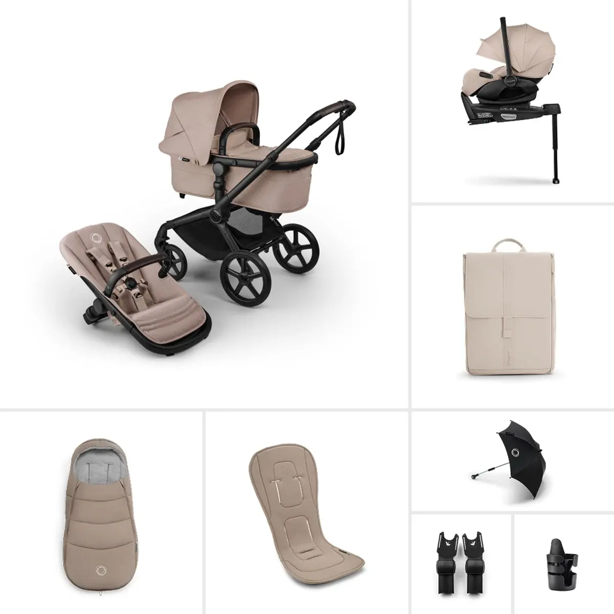 Bugaboo Fox 5 Renew Ultimate Newborn Bundle - Desert Taupe 1