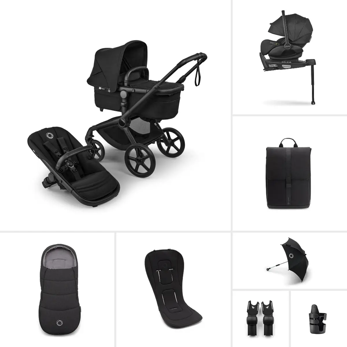 Bugaboo Fox 5 Renew Ultimate Newborn Bundle - Heritage Black 1