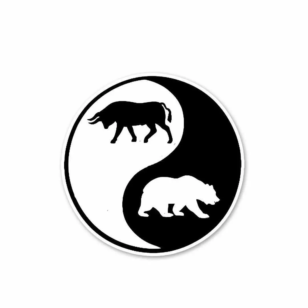 Bull And Bear Sticker 1