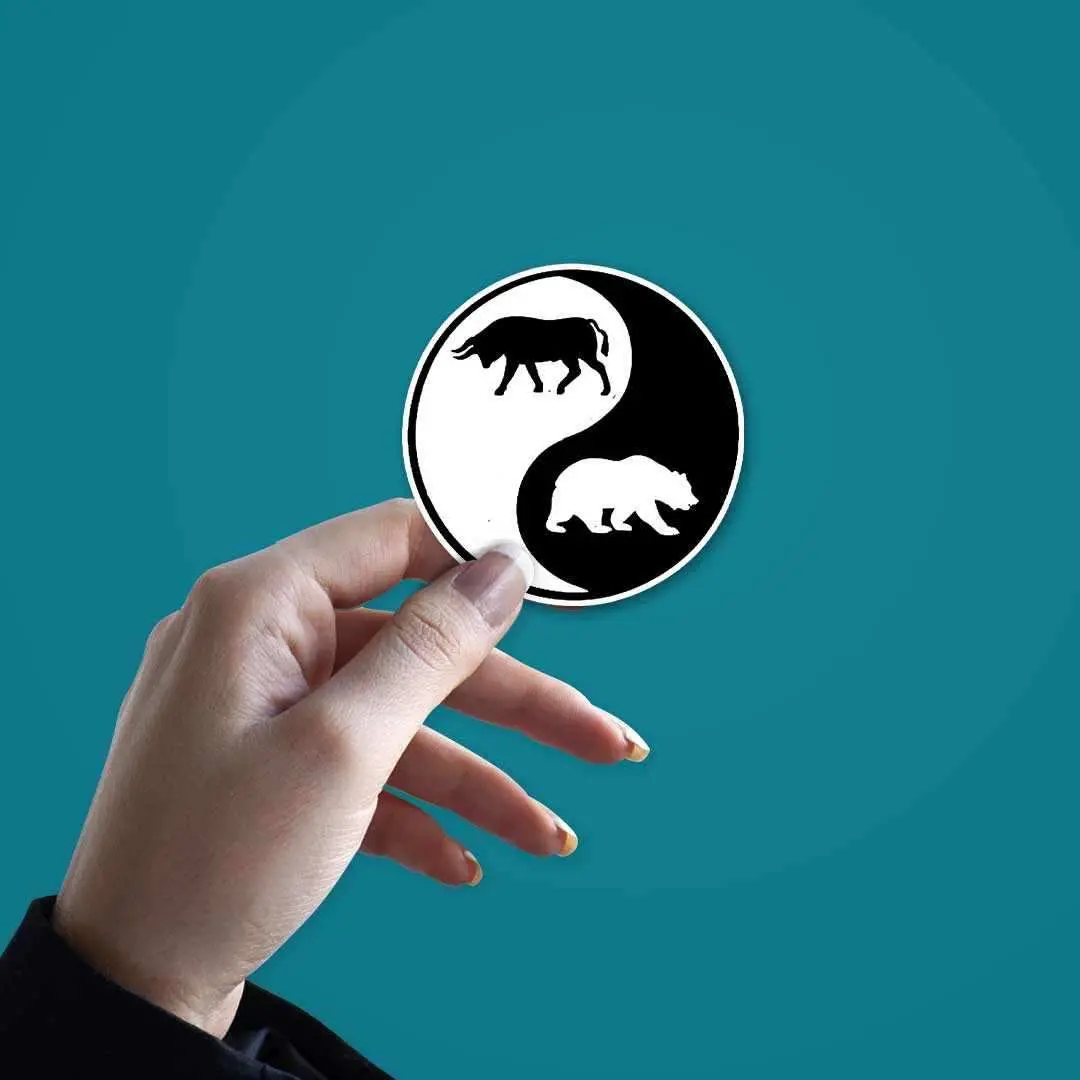Bull And Bear Sticker 2