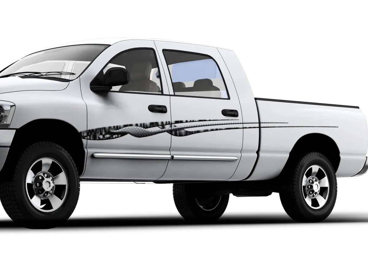 Swift Flying Stripes, Vinyl Truck Graphic Side Decals 1