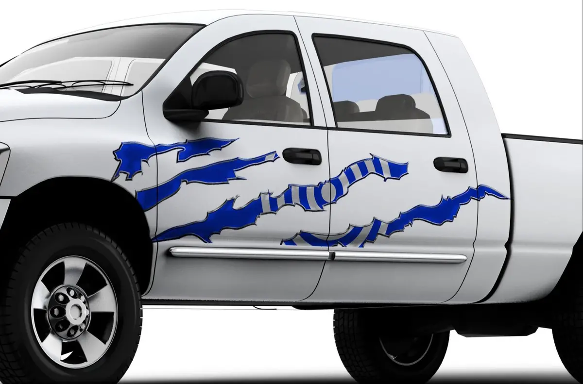 Bullseye Decal Stripes Vinyl Decal – Set Of 2 For Cars & Trucks 1