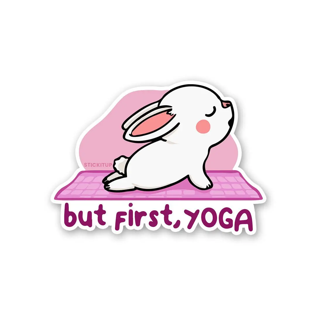 But First Yoga Sticker 1