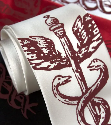 Caduceus Microfiber Necktie 2