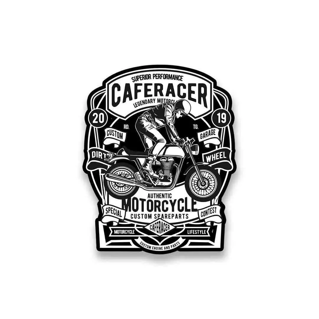 Cafe Racer Motorcycle Sticker 2