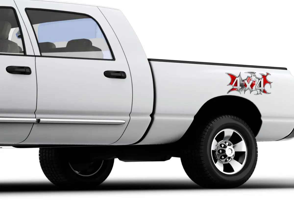 4X4 Canadian Flag Vinyl Decal – Set Of 2 For Cars & Trucks 2