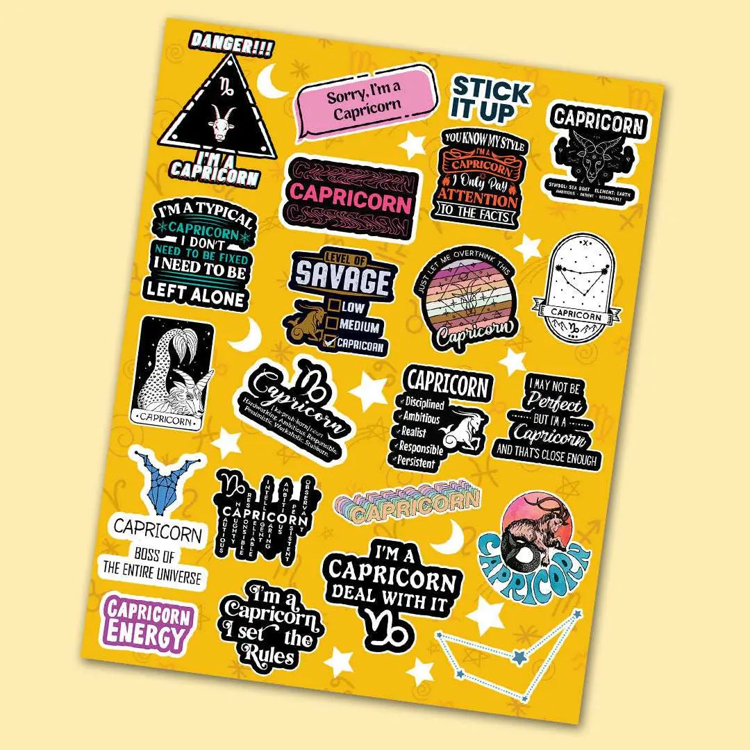 Capricon Mini Stickers Sheet 1