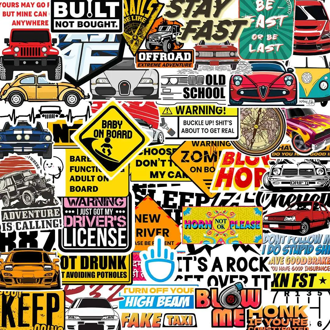 Car Sticker Packs [50 Sticker] 1