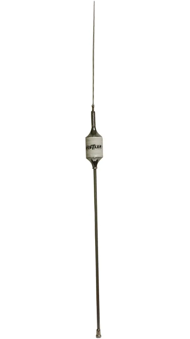 Cb Antenna Kit - Hustler Scb White Dual Antenna Rg59u Cophase Coax & Brackets Combo 2