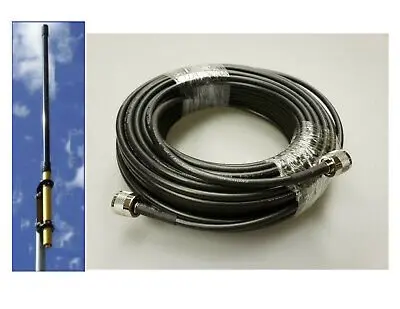 Cb Base Station Antenna Kit - Workman Saturn B-100 Cb Base Station Antenna & 50' Lmr240 Type Rg8x Coax 1