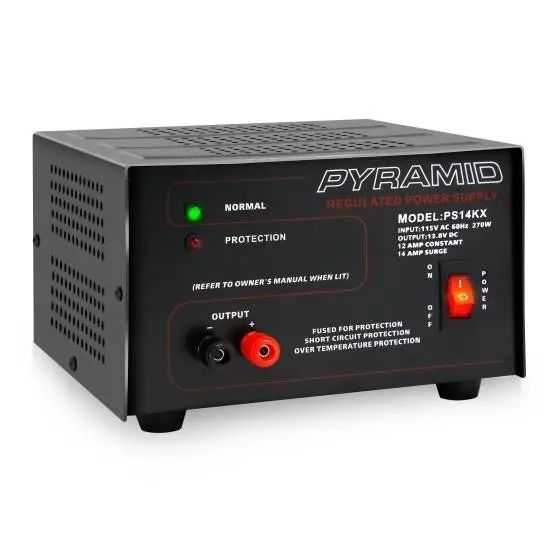 Cb Power Supply - Pyramid Ps14kx 12 Amp Bench Power Supply Ac To Dc Converter 1