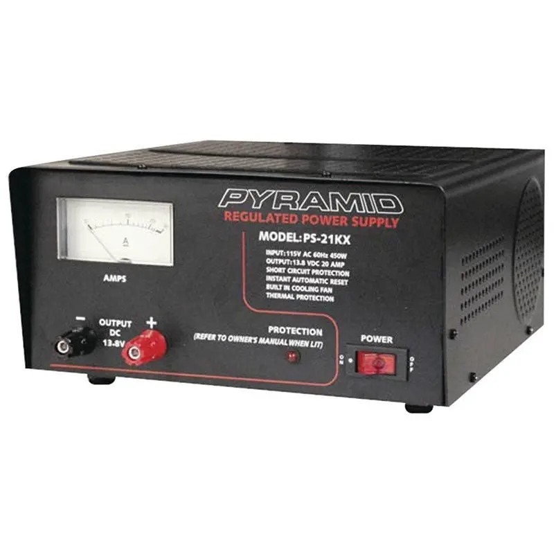 Cb Power Supply - Pyramid Ps21kx 18 Amp Bench Power Supply Ac To Dc Converter W/ Display Meter 1