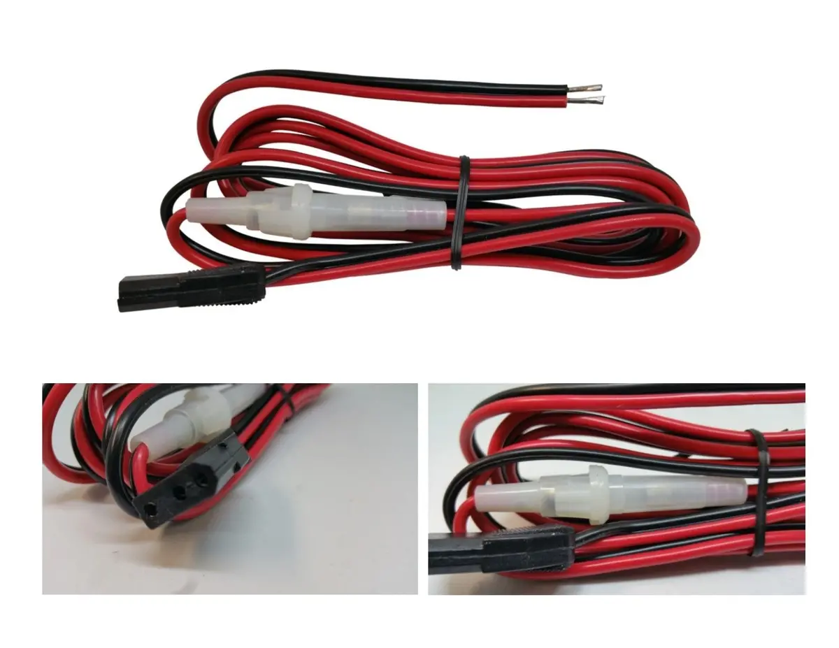 Cb Radio Accessories - 3 Pin Cb Radio Power Cord With Inline Fuse Fits Cobra, Uniden And Galaxy Models 1