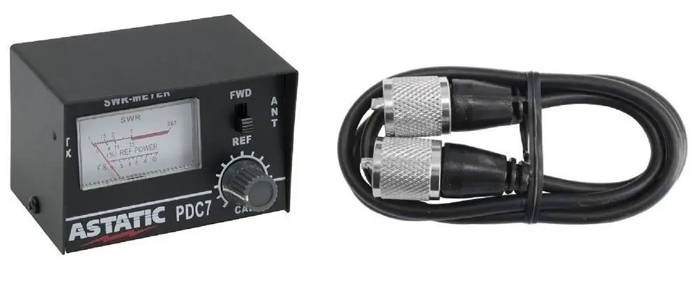 Cb Radio Accessories - Astatic Pdc7 Cb Radio Test Meter With Jumper Cable 1