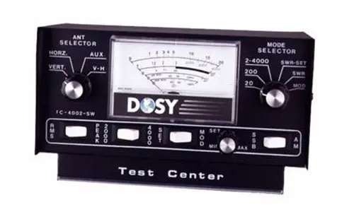 Cb Radio Accessories - Dosy Tc-4002-Sw Benchtop Power & Swr Meter With Antenna Switch 4000 Watts 1