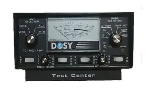 Cb Radio Accessories - Dosy Tc4002psw Benchtop Power & Swr Meter With Headphone Jack & Antenna Switch 4000 Watts 1