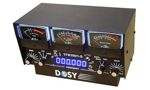 Cb Radio Accessories - Dosy Tfb-3001-S 3 Meter In-Line Wattmeter Swr/Am/Usb/Lsb With Frequency Counter 1