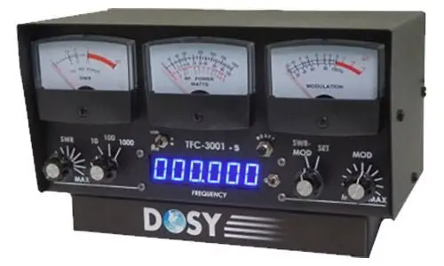 Cb Radio Accessories - Dosy -Tfc3001s Inline 3 Window Meter With Frequency Counter 1