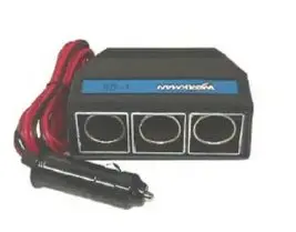 Cb Radio Accessories - Workman 1-23 Triple Cigarette Lighter Adapter 1