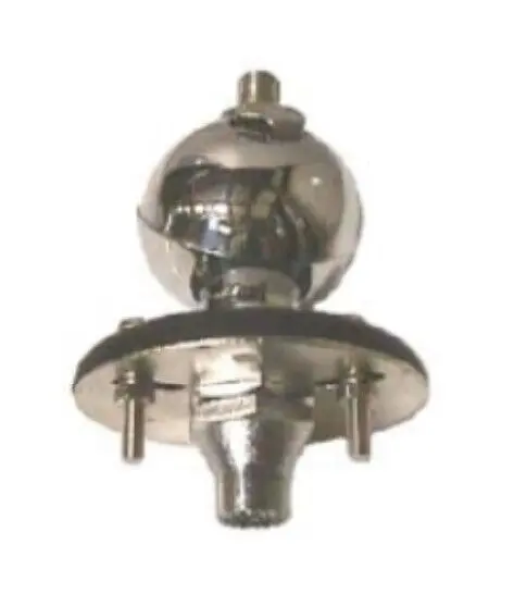 Cb Radio Accessories - Workman Bm3b Chrome Antenna Ball Mount Swivel With Lug Connection 1