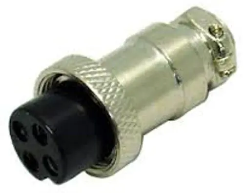 Cb Radio Accessories - Workman C-4 4-Pin Female Microphone Plug 1