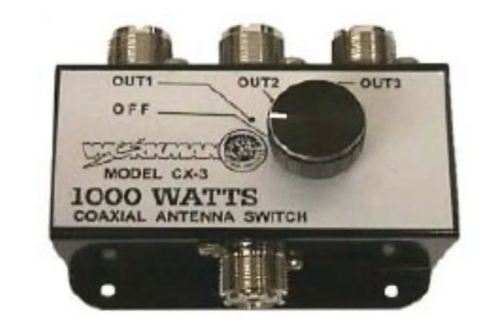 Cb Radio Accessories - Workman Cx3 3-Position Cb Radio Coax Antenna Switch 1