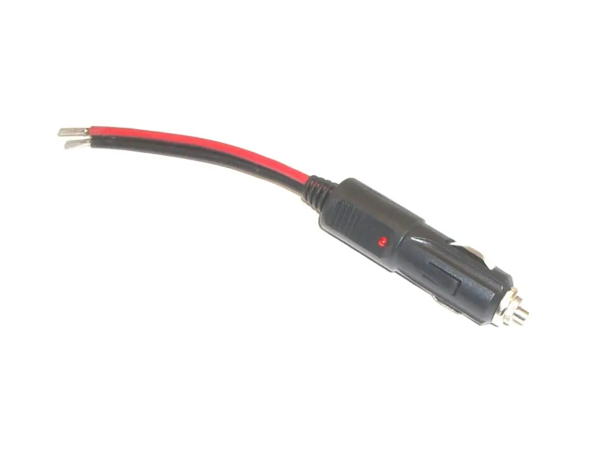 Cb Radio Accessories - Workman D2912 Fused 12V Led Cigarette Plug With Pigtail Leads 1