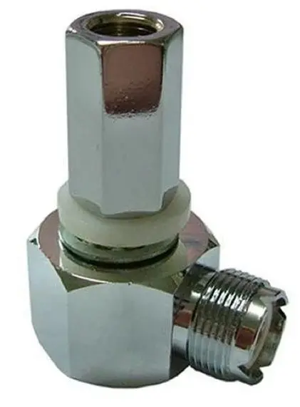 Cb Radio Accessories - Workman Sm1-L Right Angle So-239 To 3/8" X 24 Threaded Stud Antenna Mount 1
