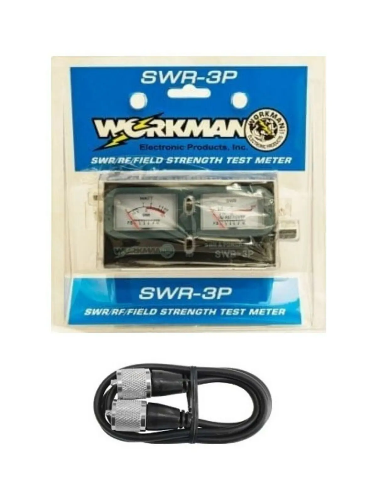 Cb Radio Accessories -  Workman Swr-3P Swr/Rf Cb Radio Antenna Dual Test Meter W/ 3' Rg58 Coax Cable 1