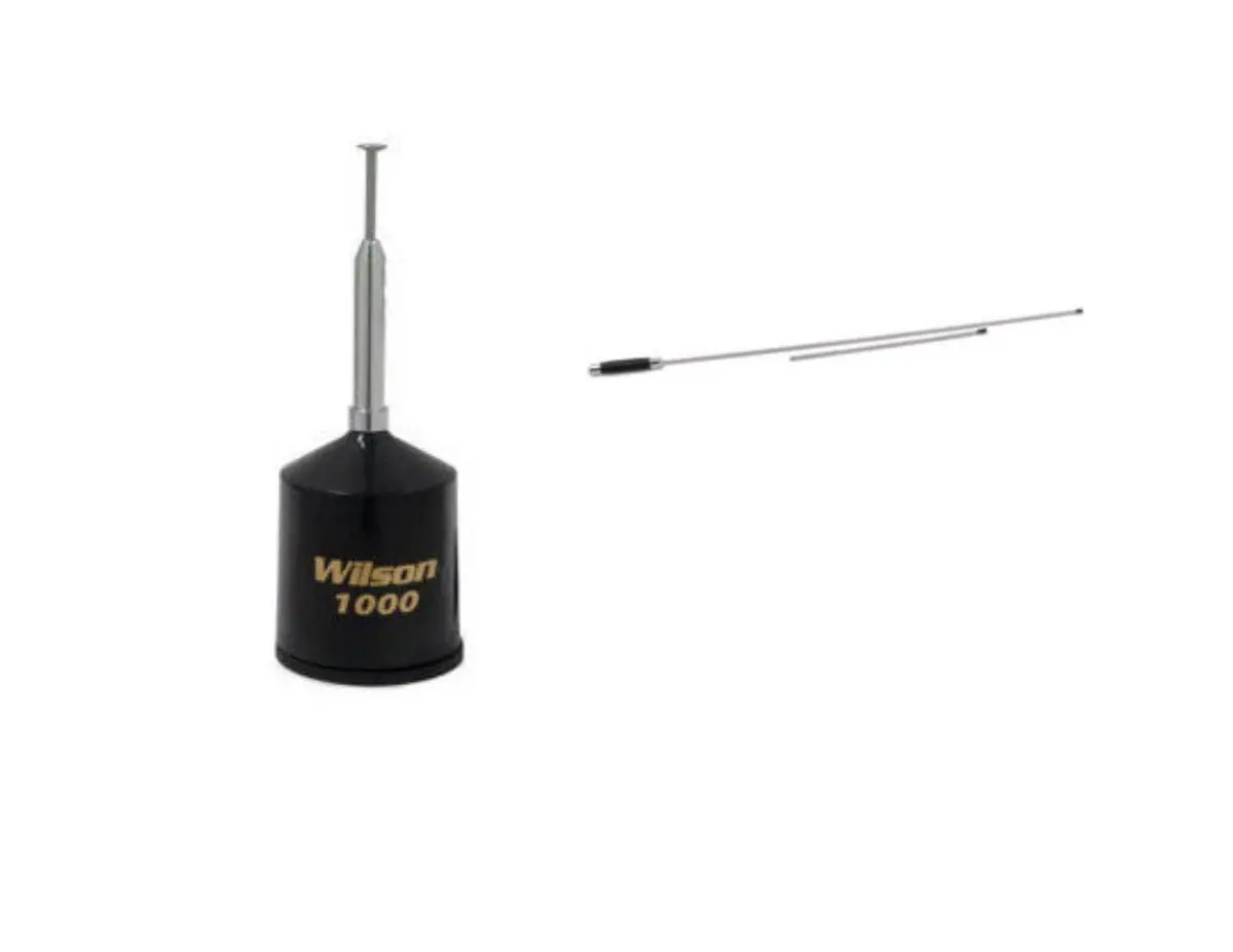 Cb Radio Antenna - Wilson W1000 Series [880-900802B] 62.5" Rooftop Mount Mobile Antenna & 36" Short Whip 1