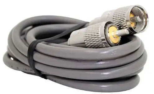 Cb Radio Coax Cable - Procomm Pr25-8X 25 Foot Rg8x Coax Cable W/ Pl-259 Connectors 1