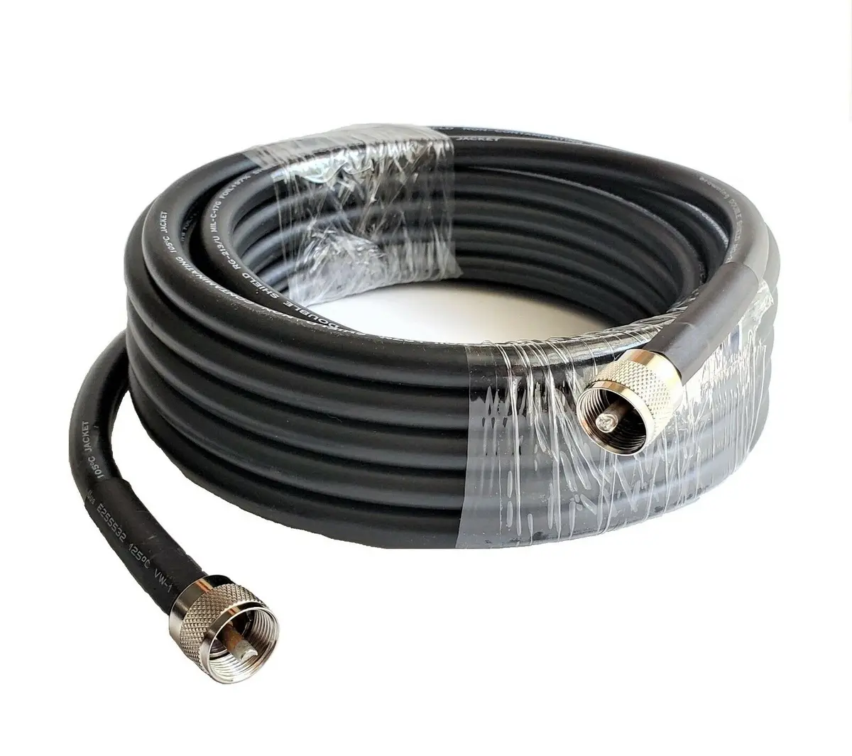 Cb Radio Coax Cable - Tram Browning Br 213 Rg213 Type 100Ft Cb, Ham Radio Base Coax Cable 1