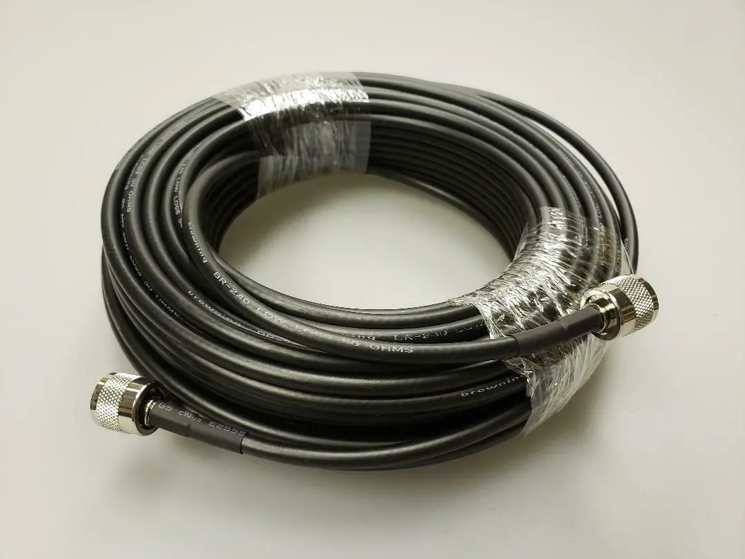 Cb Radio Coax Cable - Tram Browning Br 240 Lmr240 Type 100Ft Ham Radio Base Coax Cable 1