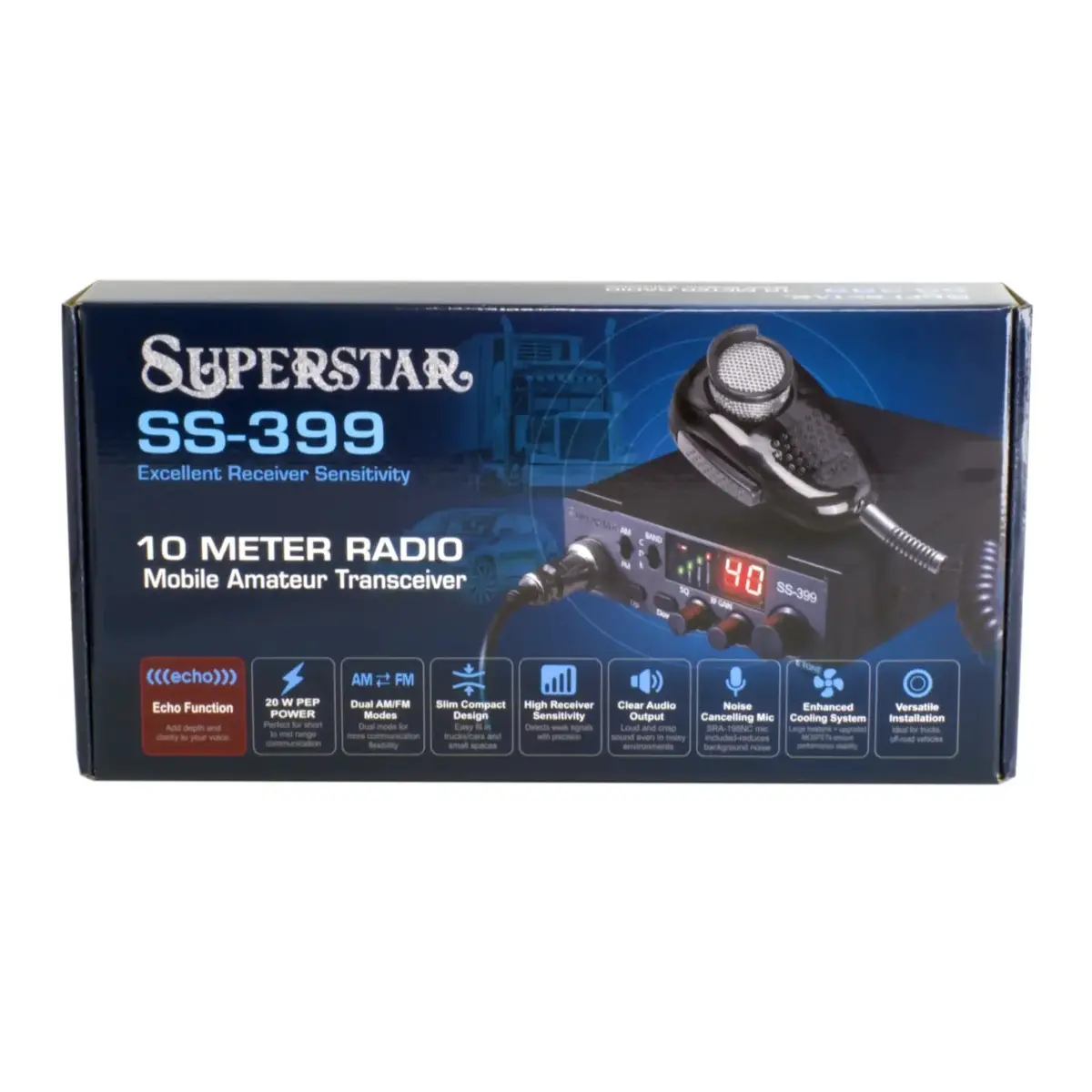 Cb Radios | Superstar Ss-399 Compact 10 Meter Radio With Am / Fm  Modes 1