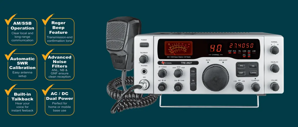 Cb Radios | Texas Ranger Tre-2627 Base Station 1