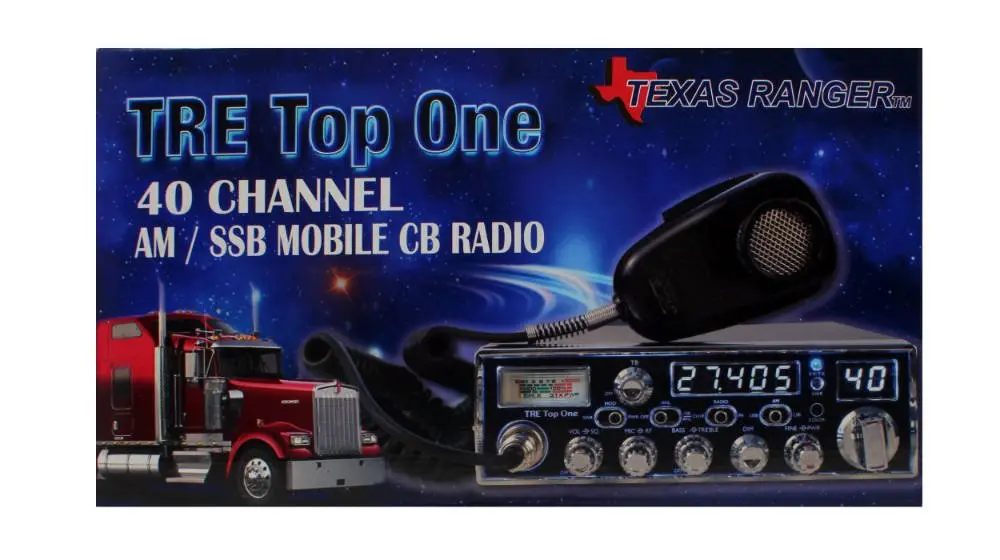 Texas Ranger Tre Top One Am/Ssb Cb Radio – Mobile Cb, Noise-Canceling Mic, Multi-Color Led 2