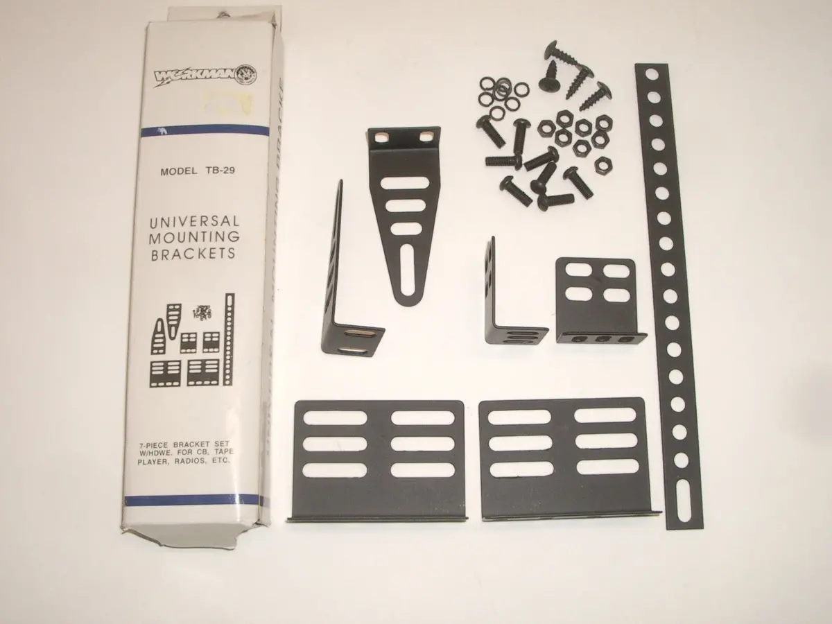 Cb Radios | Workman Tb29 7 Piece Universal Radio Mounting Bracket Set 1