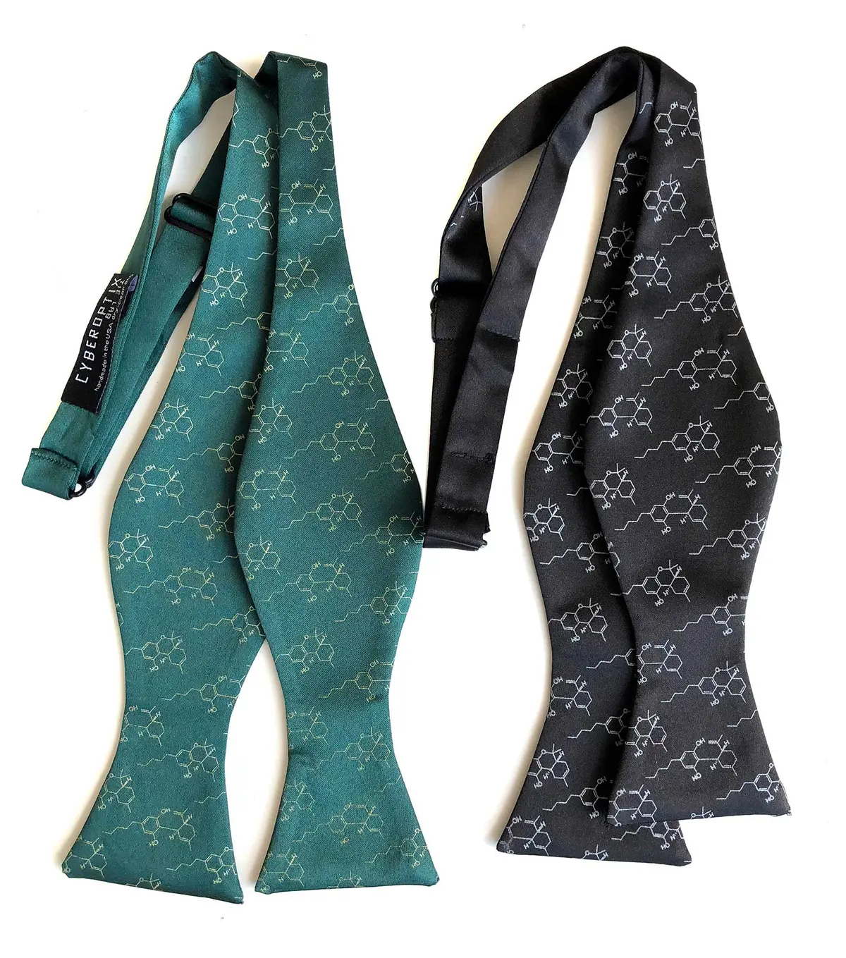Cbd + Thc Molecule Bow Tie 2
