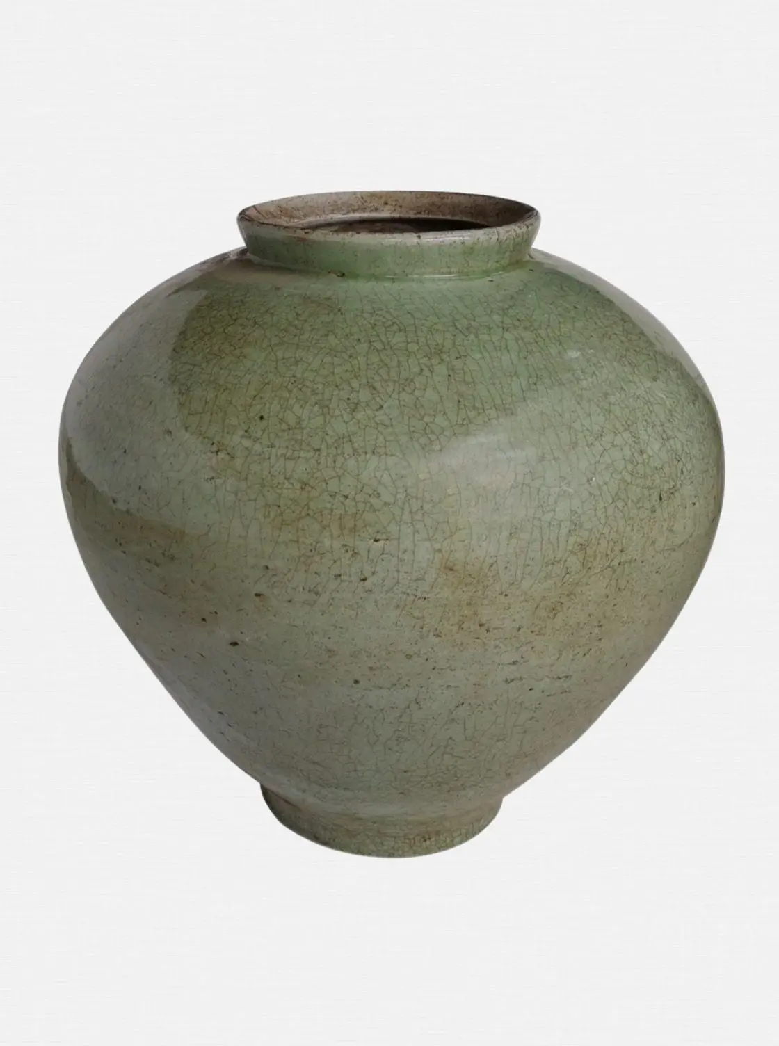 Celadon Crackle Jar 1