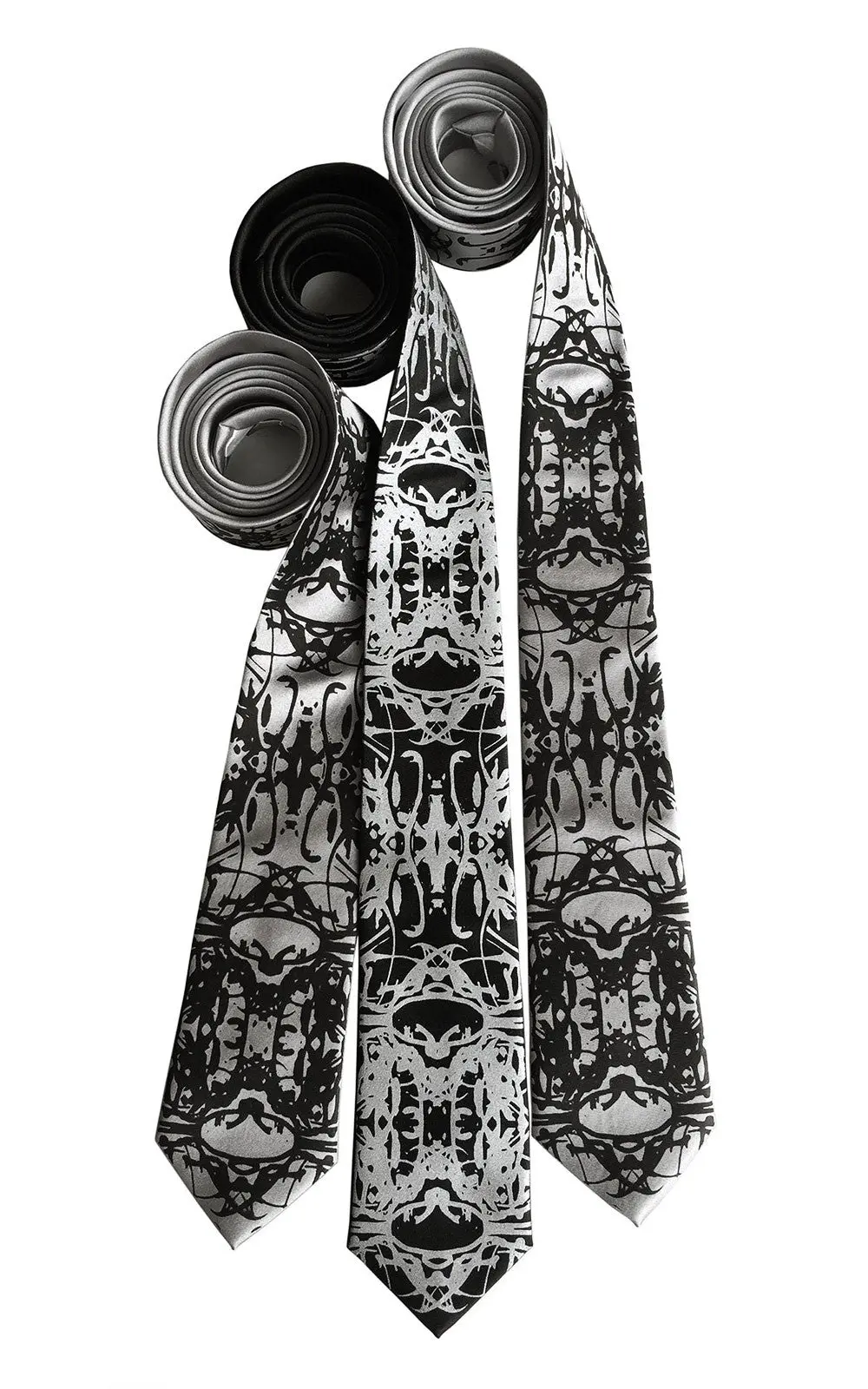 Cell Structure Necktie. Kaleidoscopic Cellular Biology Printed Tie 1