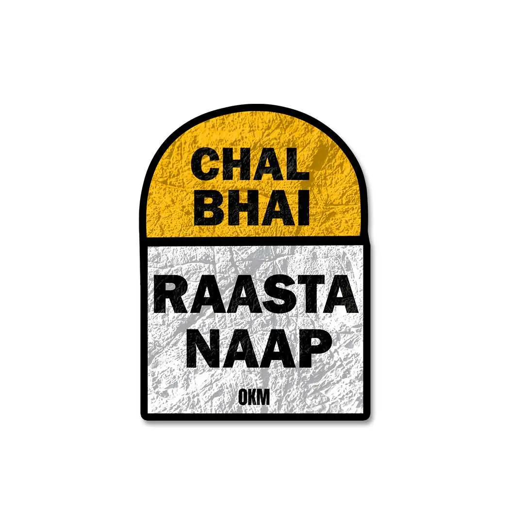 Chal Raasta Naap Sticker 2