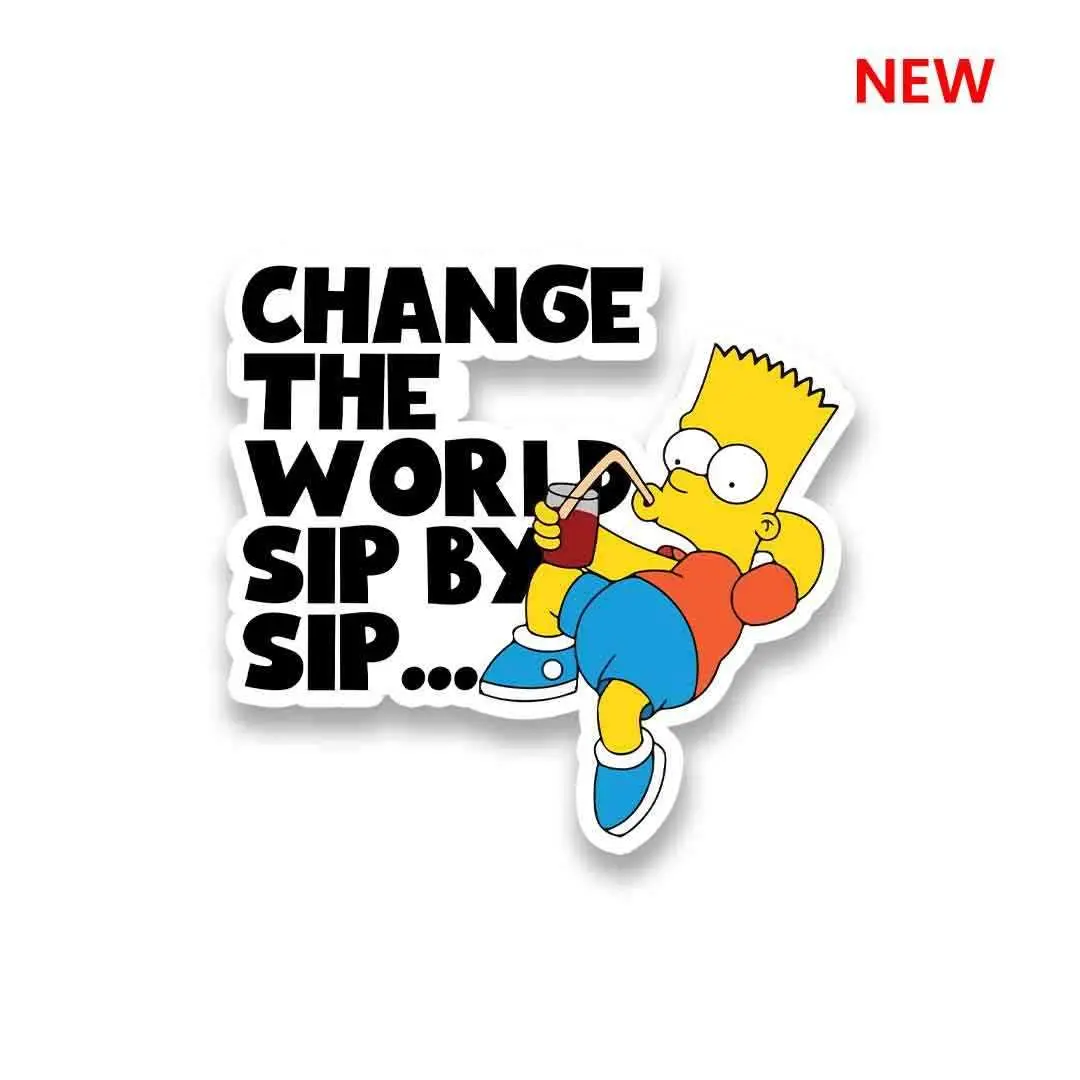Change The World Sip By Sip Sticker 2