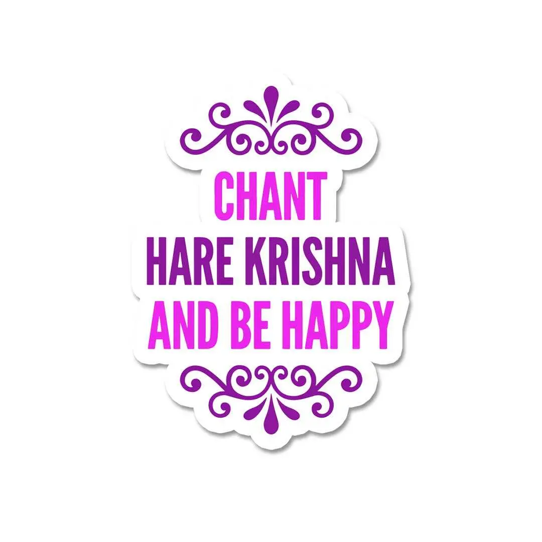 Chant Krishna And Be Happy Sticker 1