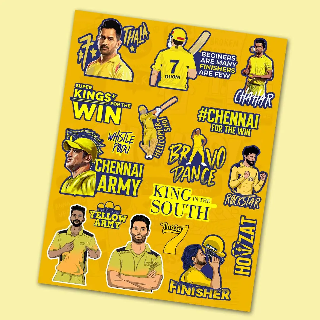 Chennai Mini Sticker Sheet 1