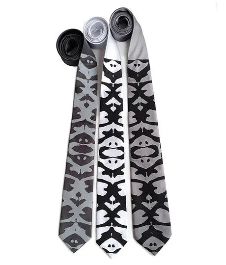 Chladni Sound Vibration Silk Necktie. 1